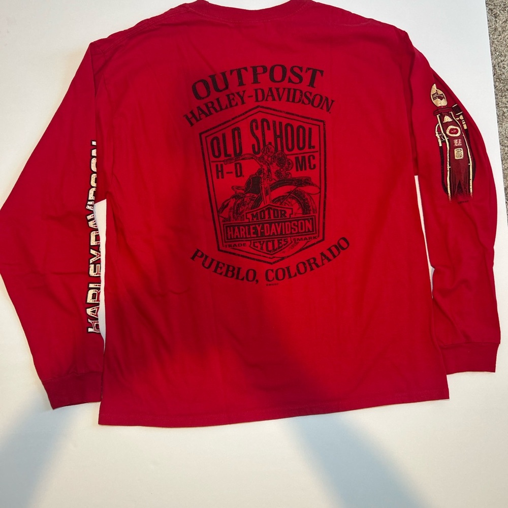 Harley-Davidson Vibrant Red Cotton Shirt - Picture 10 of 10